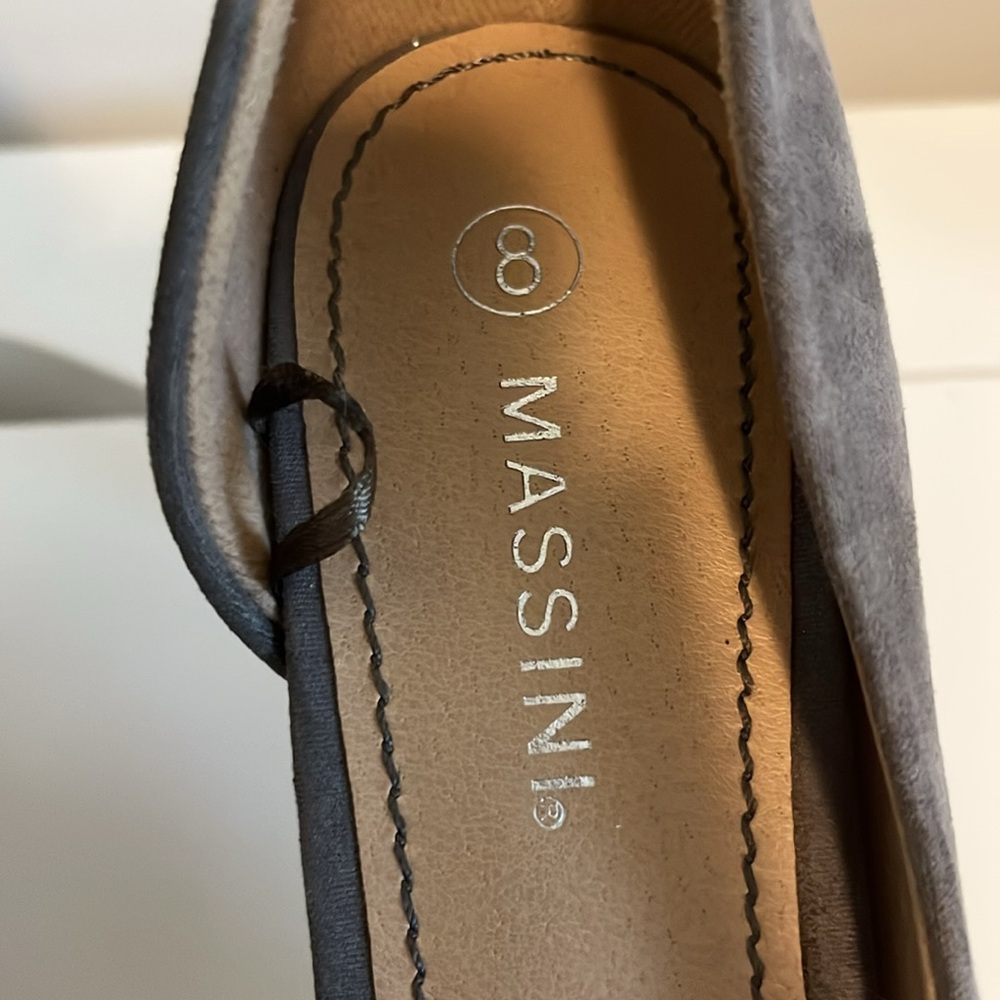 Massini Gray Pointed Toe Heels 💖 - Picture 2 of 11